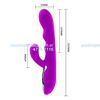 Vibrador con 3 motores y 3 puntos de vibración. Resistente al agua. Recarga USB